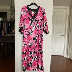 Kate Spade‎ Floral Maxi Dress, Kimono Style, size M